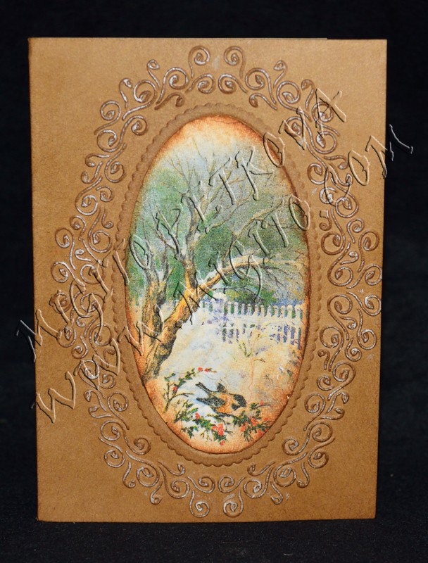 It is  quiet handmade card