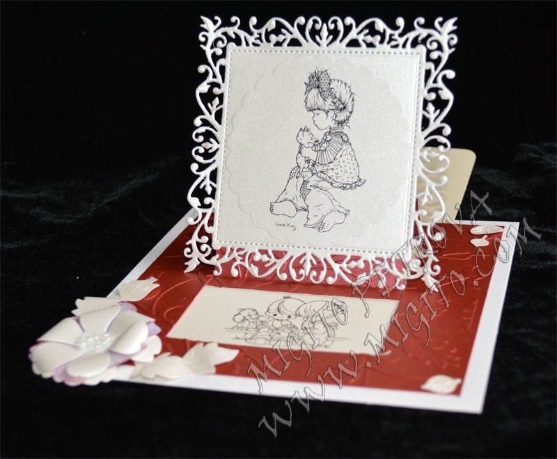 Разчупена картичка 2 ръчна изработка 