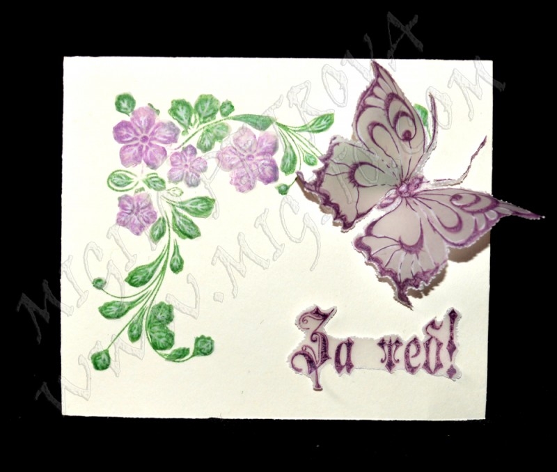 spring scrapbook card