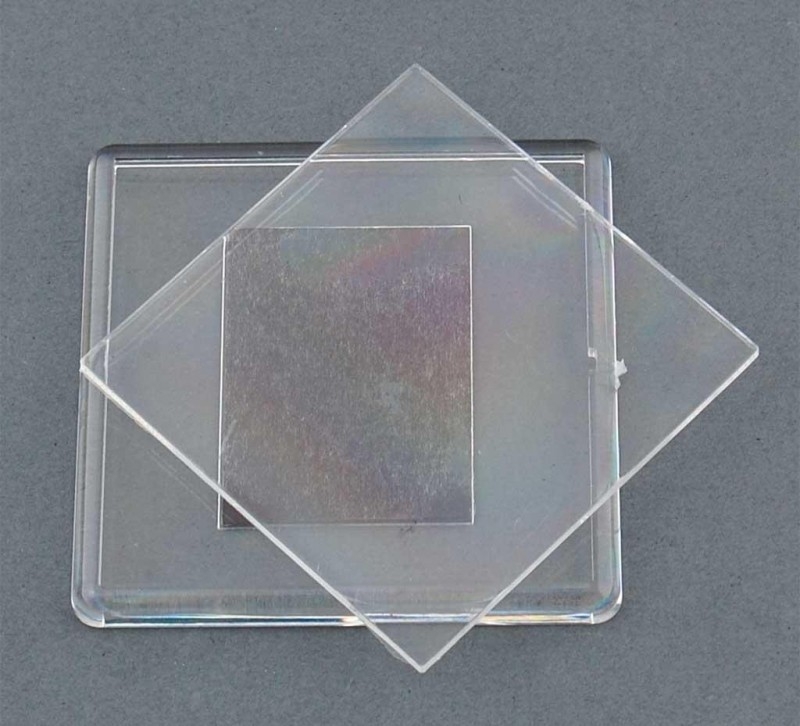 Заготовка за магнит пластмаса квадрат